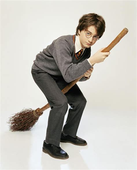 harry potter on his broomstick